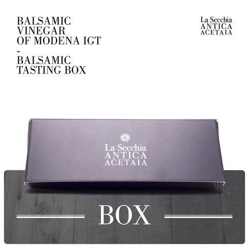 5 5 50 ml, La Secchia Balsamic Vinegar of Modena PGI Tasting Box of Varieties of Balsamic Vinegar of Modena PGI