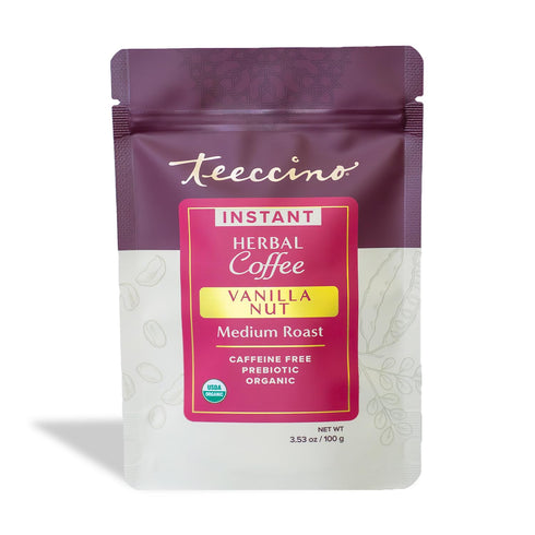 Teeccino Instant Organic Vanilla Nut Herbal Coffee