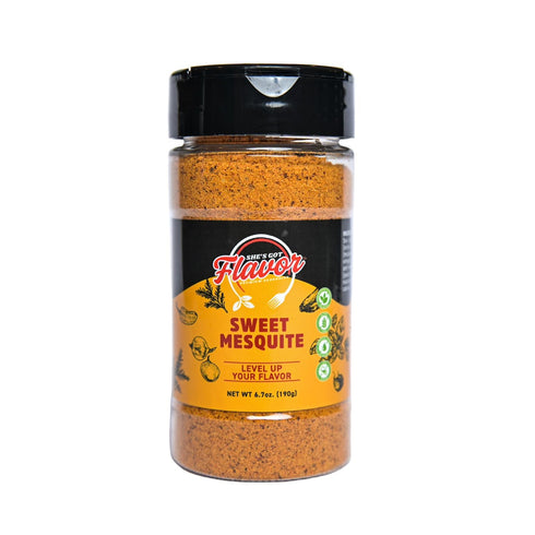 Shes Got Flavor Sweet Mesquite Seasoning, low sodium, gluten free, no artificial