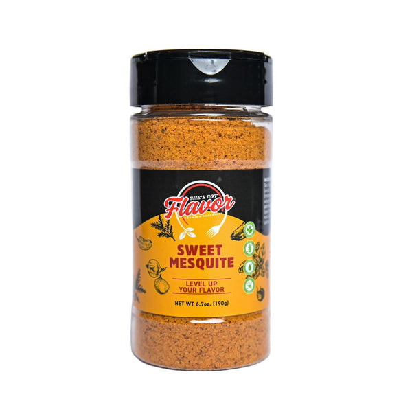 Shes Got Flavor Sweet Mesquite Seasoning, low sodium, gluten free, no artificial