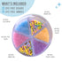 6 Jimmies, 2.75 Sweets Indeed Dye Free Pastel Sprinkles Cell, Yellow Blue Purple and Pink Sugar with Pastel No
