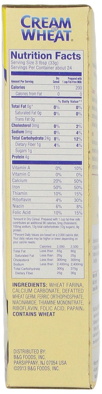 Cream of Wheat 1 28 (Pack 4) , Original Stove Top, Minute, Ounce Boxes