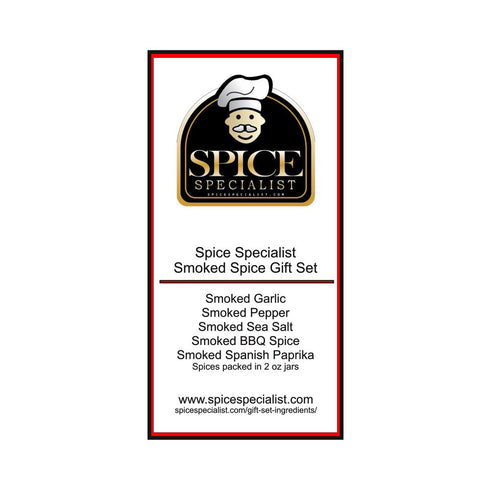 Chef Cherie Set 5 (1 3.5 oz, 4 oz, 3.0 oz, 3 oz, 6 oz) Smoke Spices Gift - Contains Jars. each of: Smoke BBQ Blend