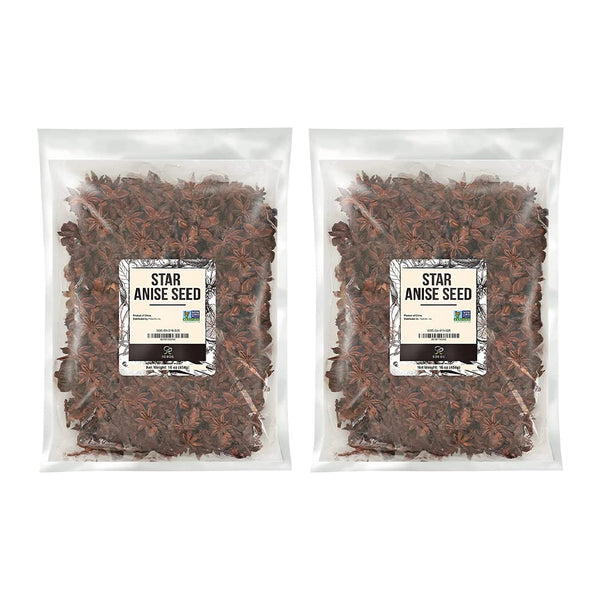 Soeos Star Anise Seeds 2 lb, Whole Chinese Star Anise Seeds, Star