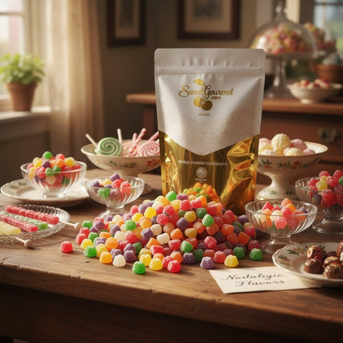 6 4 SweetGourmet Spice Drops Candy, Old-Fashioned Gumdrops, Flavors Jelly Candy, Pounds Bag