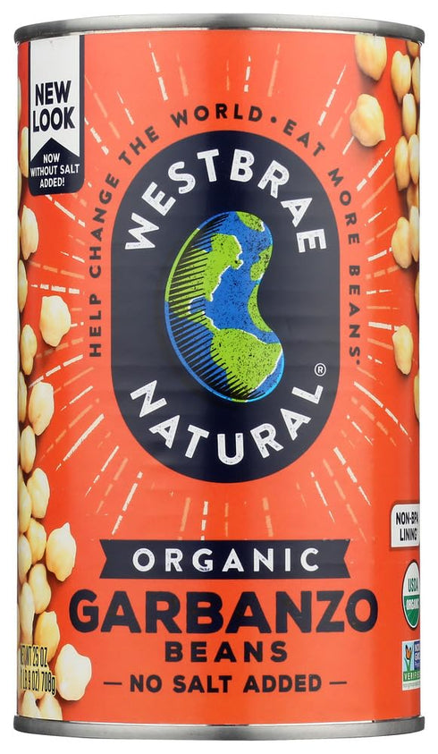 Westbrae Organic Garbanzo Beans-25 Oz-2 Pack