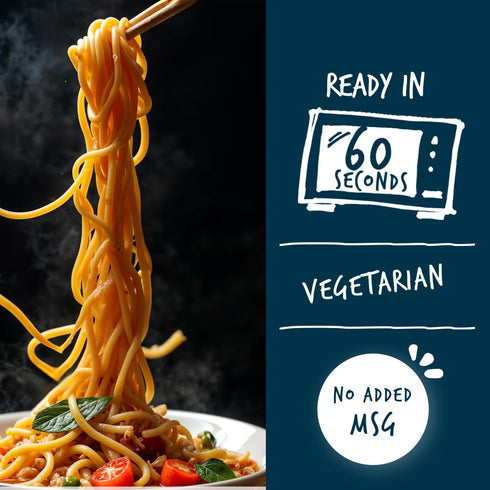 Passage to Asia 60 1 pack Instant Noodles - Teriyaki Noodle Bowl - Vegetarian Hokkien Asian Noodles - Microwaveable