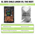 7oz El Jefe Beef Jerky Chile Limon - Authentic Mexican Style Hispanic Slab Jerky Hand-Crafted in Small Batches for Bold