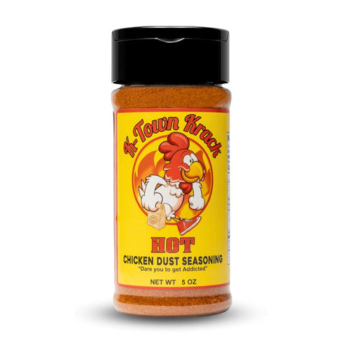 K-Town Krack Hot Chicken Dust Seasoning, 5 oz - All-Purpose Spice Rub for Chicken, Beef, Pork, Fish