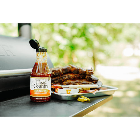 Head Country Sugar Free Bar-B-Q Sauce, Apple Habanero, 20 oz - Gluten Free, Zero Sugar BBQ Sauce