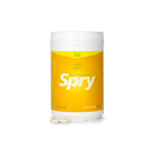 Spry Fresh Natural Xylitol Chewing Gum Dental Defense System - Aspartame-Free, Sugar-Free,