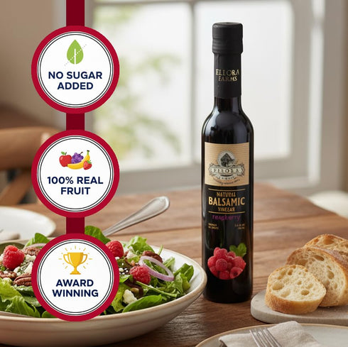 ELLORA FARMS A HEALTHY TOMORROW, TODAY Pack Pack 2 Ellora Farms, Combo Fresh Orange and Raspberry Infused Balsamic
