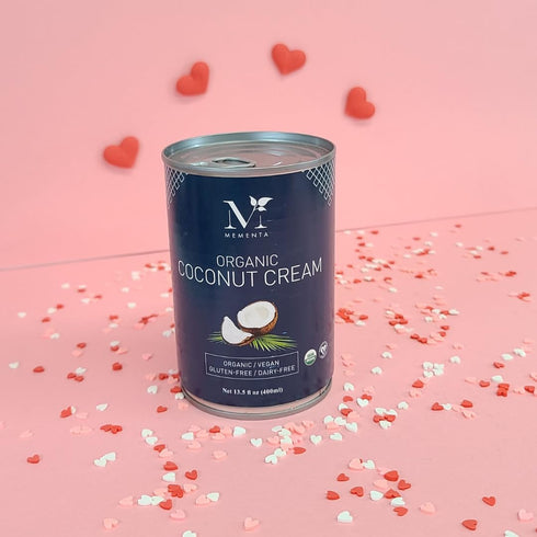 400 ml (Pack 3) 22 Mementa Inc Organic Coconut Cream Can of - Vegan, Plant-Based Percent Coconut Milk, Dairy