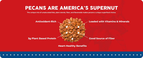 16 oz., Pecan Nation Honey Roasted Georgia Pecans, Natural, No Preservatives, Anti-oxidant Rich, Non-GMO, Irresistible