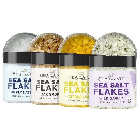 Sea La Vie, Salt Flakes, Set of 4 x 3.5 oz, Variety