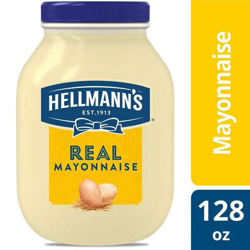 HELLMANN'S 100% 1 128 oz (Pack 1) Real Mayonnaise Jar, Condiment for Sandwiches, Salads, Mayo Made with Cage Free Eggs