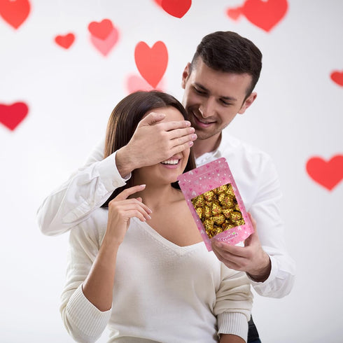 2 Fruidles Valentine's Milk Peanut Butter Chocolate Hearts, Kosher Certified Dairy, Pounds