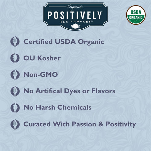 4 3 Pack Organic Positively Tea Company, White Tea Sampler, Loose Leaf, Ounce