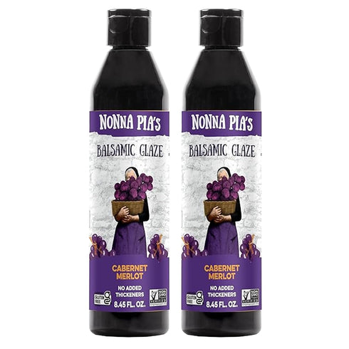 Nonna Pias Cabernet Merlot Balsamic Glaze - IGP Certified Balsamic Vinegar of