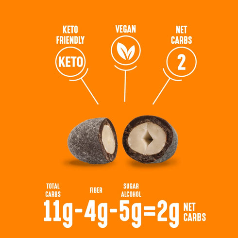 Pack 2) Lakanto Chocolate Covered Peanuts - Sweetened with Monk Fruit Sweetener, Keto Diet Friendly, On the Go Healthy