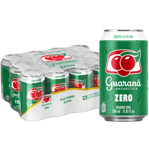 Brex America 12-Ounce (Pack 12) Guarana Antarctica Zero Diet