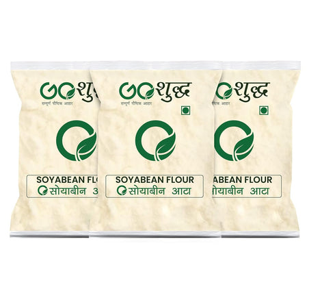 Goshudh Soyabean Atta (Soyabean Flour)-1Kg (Pack of 3)