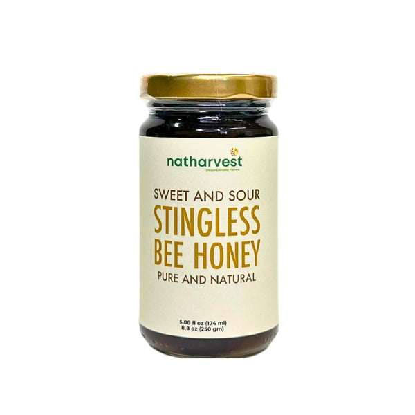 Stingless Bee Honey, Sweet and Sour Meliponini. Contains Low Glycemic Trehalulose, No