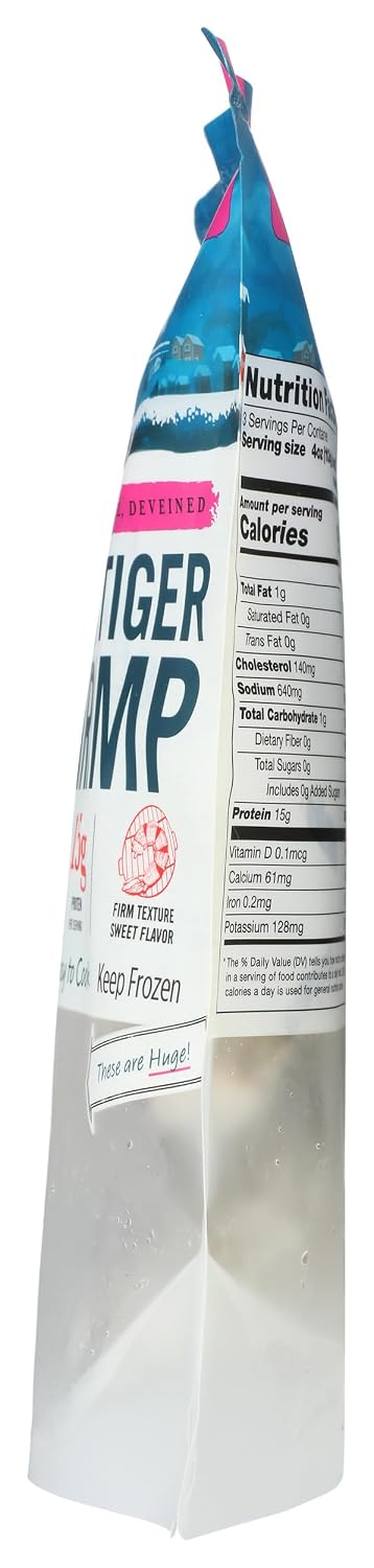 Changing Seas 16-20 Count, 12 OZ Easy Peel Black Tiger Shrimp