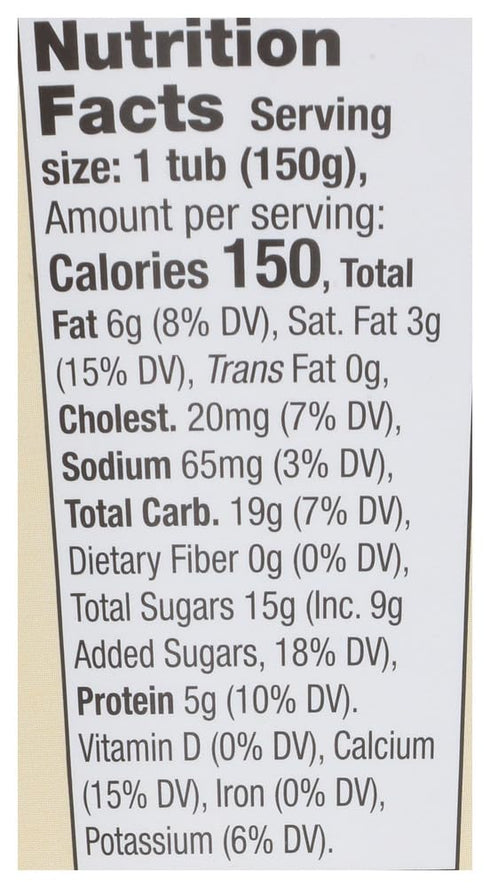 Brown Cow 5.3 (Pack 12) Cream Top Yogurt, Vanilla, Ounce