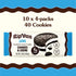 40 (10 Packs 1.69oz) Rip Van LEOs - Cookies and Cream Sandwich Cookies - Low Sugar Snack Cookies - Low Carb Snack