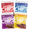 Wicked Cutz Jerky Chips Variety Pack, Up to 28g Protein Per Bag,
