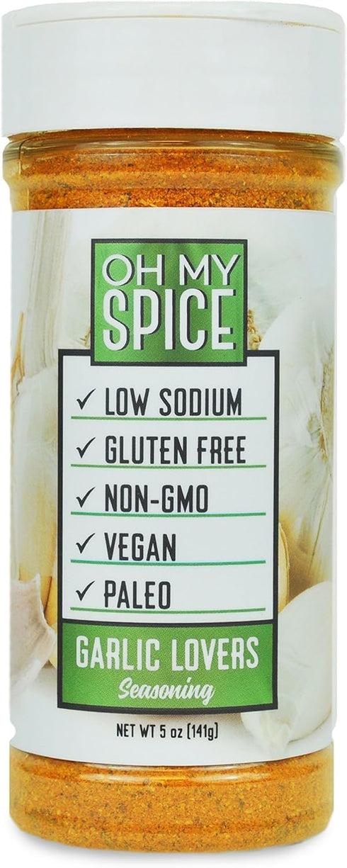 Taco Seasoning Mix - Gluten Free & Low Sodium Garlic Powder Blend for Tacos, Fajitas & Burritos, 4.7oz