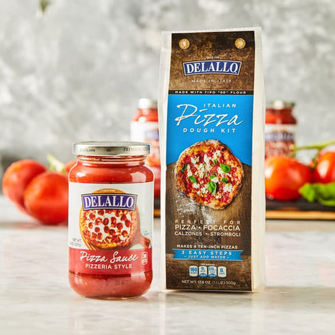 14oz 12-Pack DeLallo Classic Pizzeria-Style Pizza Sauce, Jar