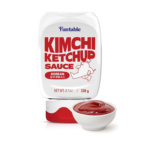 Funtable Kimchi Ketchup (8.1 oz, 230g) (Halal) - Savoury & Spicy Ketchup,