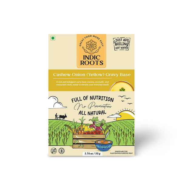 Indic Roots Cashew Onion Gravy Base, Korma Style Curry Sauce, with Yoghurt,
