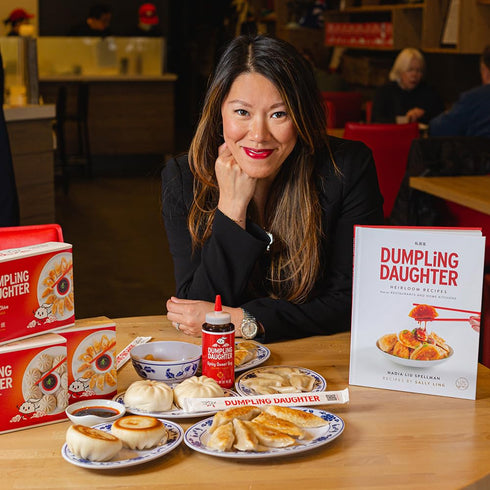 Dumpling Daughter Spicy Sweet Soy Sauce, 16 oz Chef's Bottle - Brown Sugar Sweetened with Spicy Chili Oil