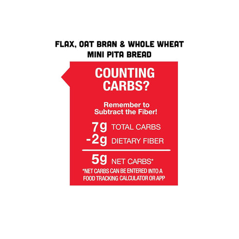 Pack, (1 Pack 3 Packages Joseph's Combo Value Flax, Oat Bran & Whole Wheat, Low Carb Pita Bread, Lavash Bread, and MINI
