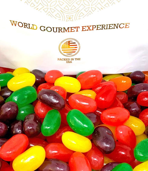 6 2 SweetGourmet Jumbo-Sized Assorted Jelly Beans, Fruit Flavors Bulk Candy, Pounds