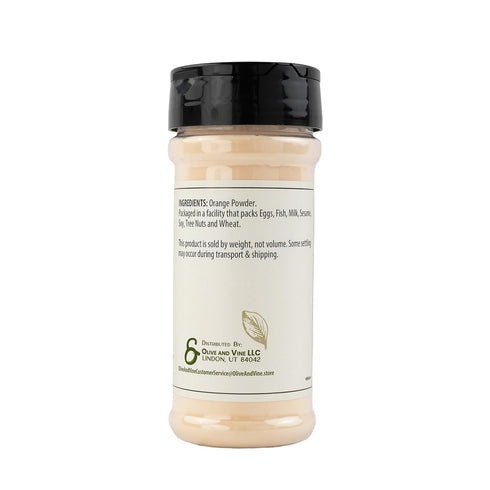 (4.8 Olive & Vine Orange Fruit Powder, Citrus Flavor, For Smoothies & Baking, Rich Tradition, Authentic Taste