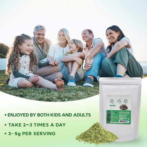K-Herb 100% (10.6 oz (300g), Korean Mugwort Powder, Pure Ssuk-Garu from Korea, Finely Ground Artemisia Princeps