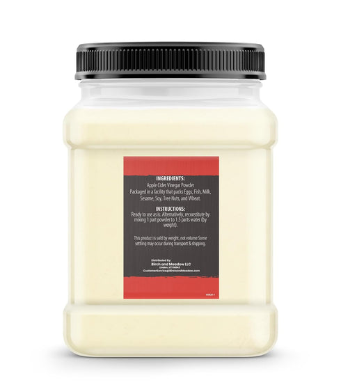 (8.8 Birch & Meadow Apple Cider Vinegar Powder, Cooking & Baking, Dry Vinegar, Tangy Flavor Ounce)