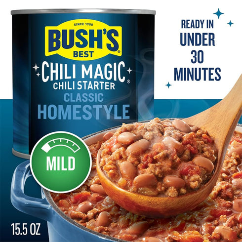 15.5 oz. 12) Bush's Best Chili Magic Traditional Mild Chili Starter by Bush's Best (Case