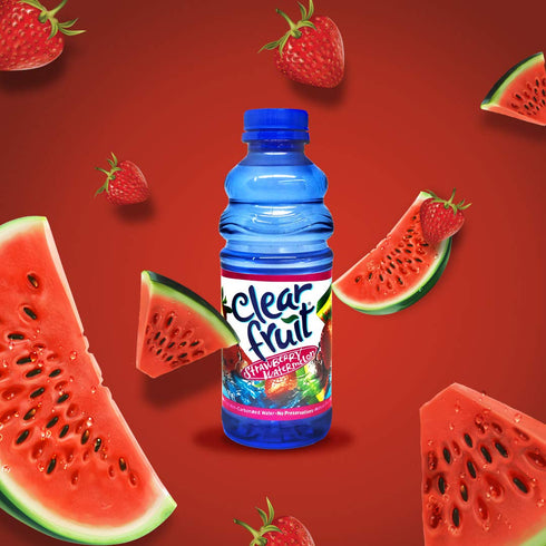 Clear Fruit 12 Pack 20 Water Ounce Bottles Non Carbonated Water Beverage (Peach Fling)
