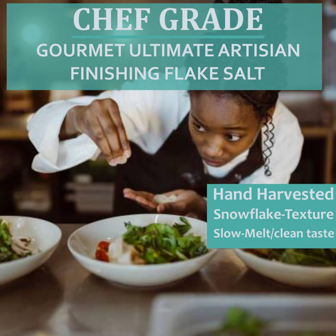 4oz (114gr.) All Goods Tazmanian Mineral Flaky Sea Salt for Cooking & Pastry-Grade, Elevate Cookies, Breads & Desserts