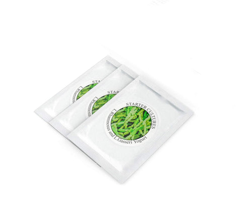 Pack 3 (3 Pack) Yogurt Starter Cultures - of Freeze-Dried Sachets for Lactobacillus Rhamnosus and L.Gasseri Yogurt