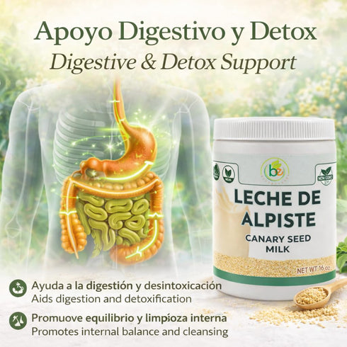 (16oz) 100% Leche de Alpiste POLVO Canary Seed Milk/ Powder Natural Suplemento Alimenticio