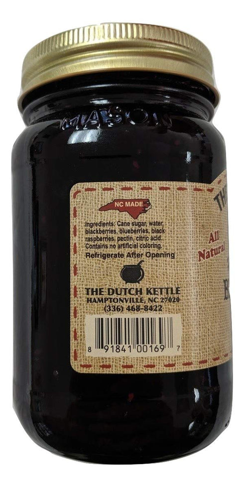 Generic 2 19 Oz The Dutch Kettle Amish Homemade Style Black Bear Jam All Natural Non-GMO - Reusable Jars