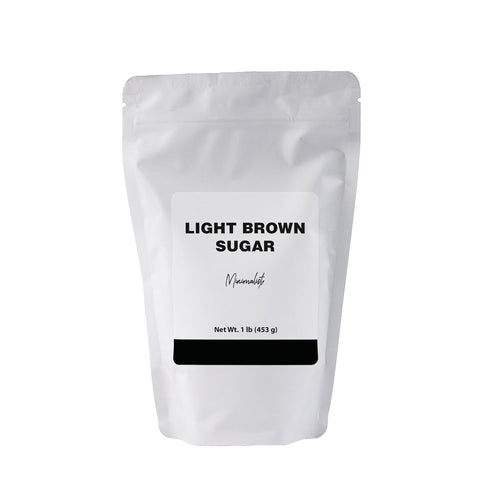 Minimalist Light Brown Sugar, Ideal for Baking and Sweetening, Packaged in a