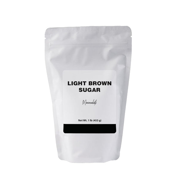 Minimalist Light Brown Sugar, Ideal for Baking and Sweetening, Packaged in a