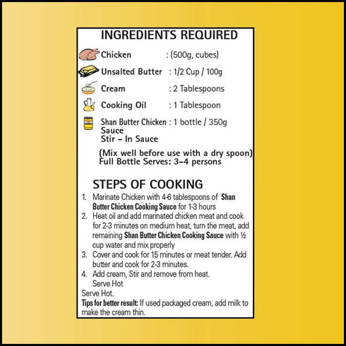 12.3oz (350g) Simmer Shan Butter Chicken Sauce | Rich & Creamy Indian Curry Sauce | Easy Butter Chicken Cooking Sauce |